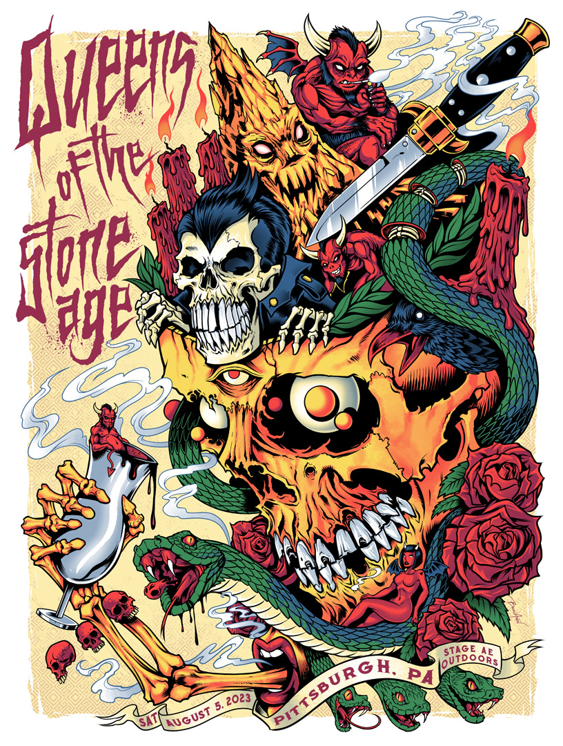 A design that I created for Queens of the Stoneage