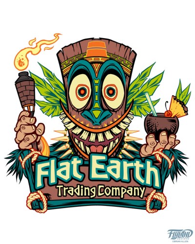 Fun Tiki head logo design I created for a really cool company specializing in hand-carved solid wood jewelry displays.