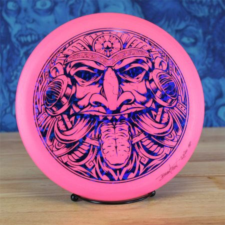 Limited Edition artwork by Brian Allen printed on Disc Golf Discraft discs printed by Detroit Disc Company