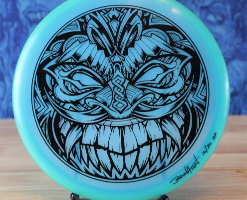 Limited Edition artwork by Brian Allen printed on Disc Golf Discraft discs printed by Detroit Disc Company